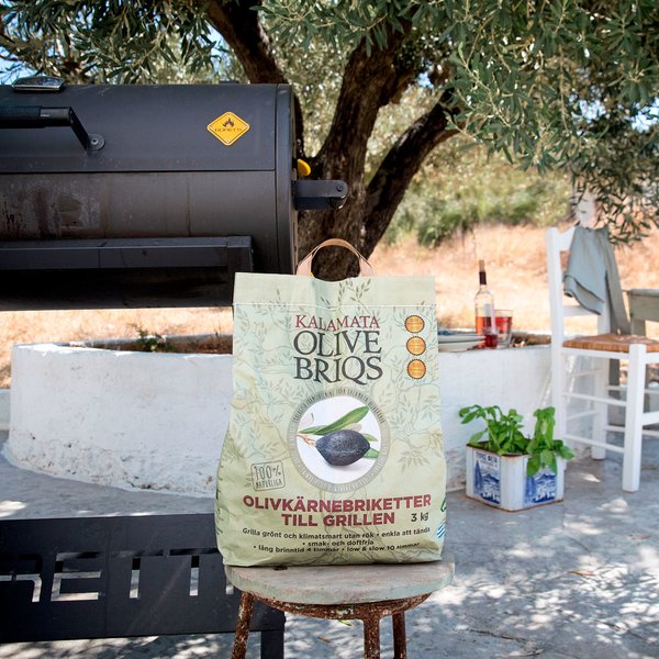 Olivenbriketter 3 kg.