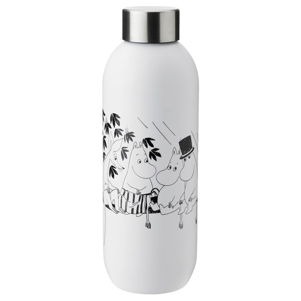 Keep Cool Moomin Drikkeflaske 0,75 L, soft white