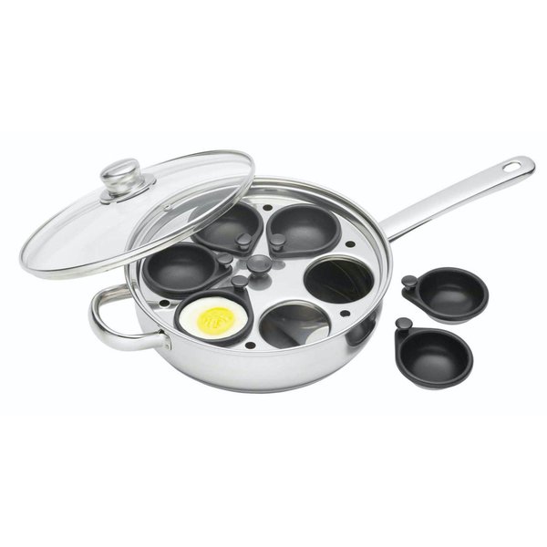 Pocheringsgryta 6 ägg, non-stick beläggning