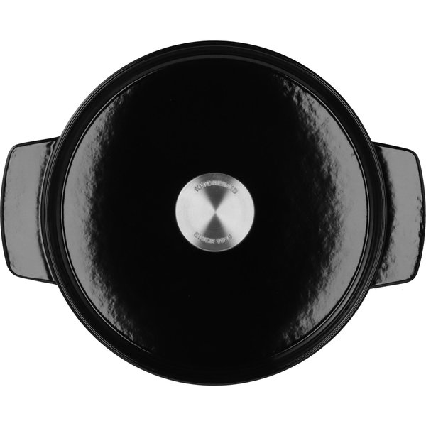 Støpejernsgryte 26 cm/5,2 liter, onyx black