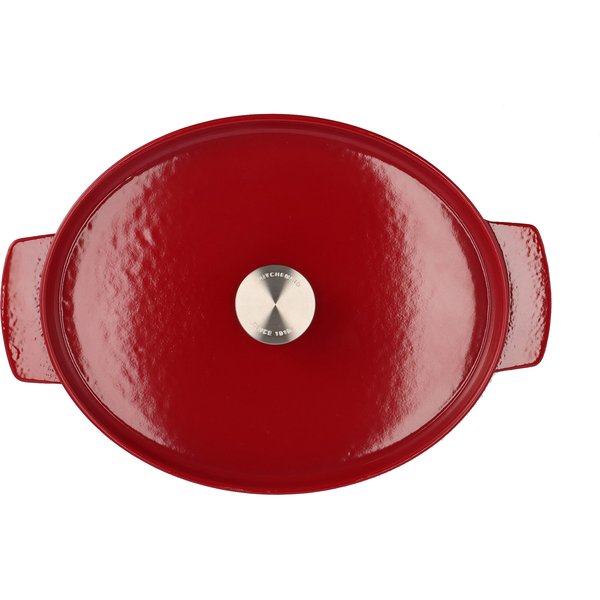 Gjutjärnsgryta oval 30 cm/5,6 liter, empire red