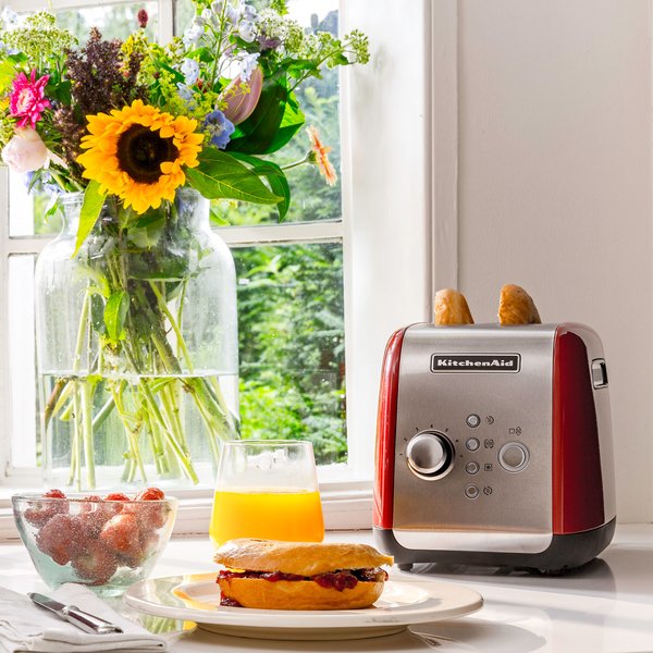 Toaster 2-skiver Rød