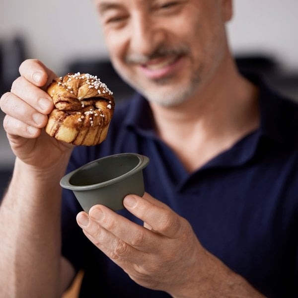 Pecan cupcakeform 9x4 cm, 6-pack, forest green