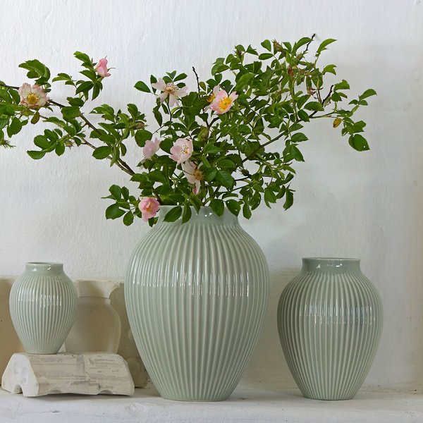 Ripple vase 20 cm, mint