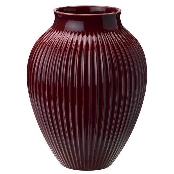 Vase 27 cm, ripple berry