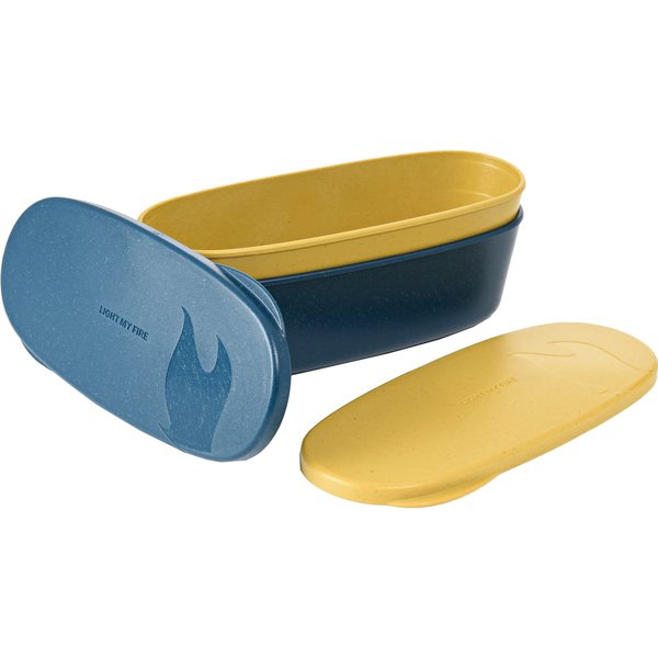 SnapBox oval 2-pack, musty yellow/hazy blue