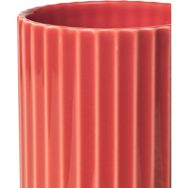 Lyngby vase 15.5 cm, rød