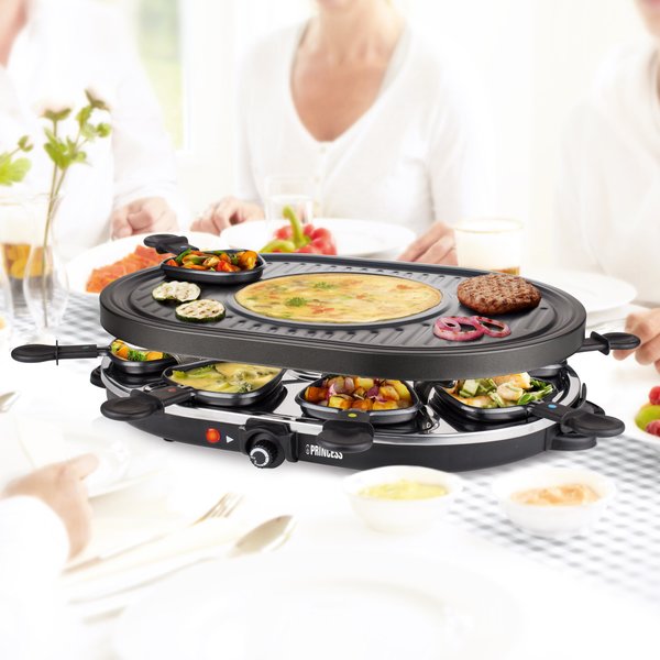 brysomme Forberedende navn Udtale Raclette oval grill 8 personer fra Princess » Hurtig Levering