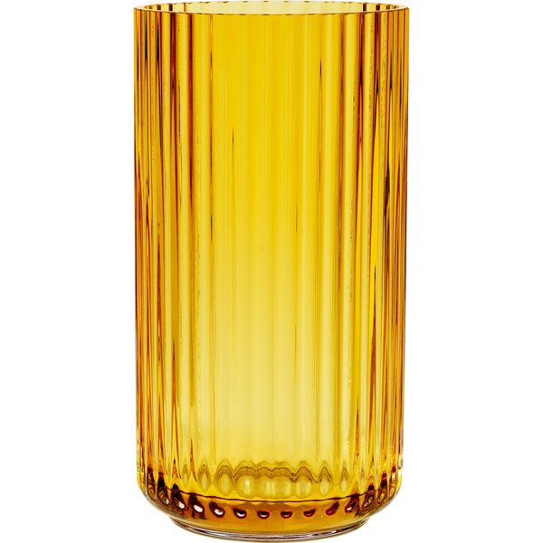 Lyngbyvasen 20 cm., glass - amber