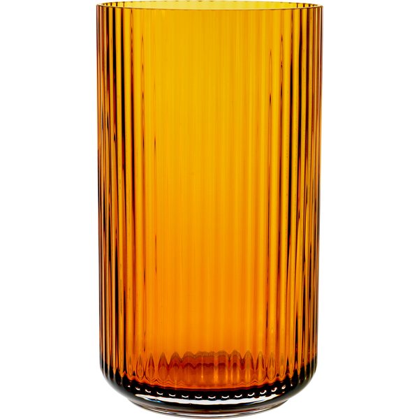 Lyngbyvasen 31 cm., glass - amber