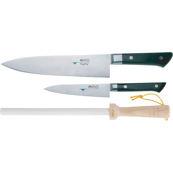 Knivset 3-delar Kockkniv MBK-85 Grönsakskniv PKF-50 och Bryne
