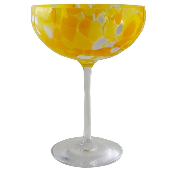 Swirl champagneglass 22 cl, gul