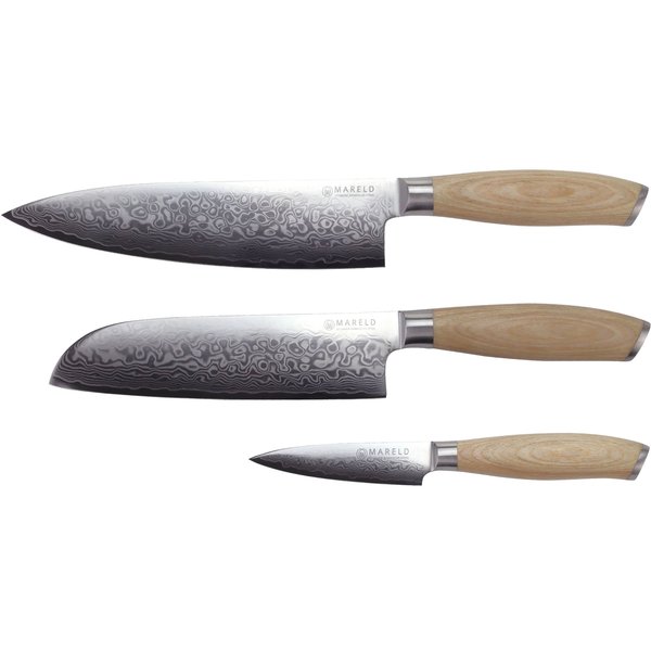 Akio Santoku knivsæt, 3 knive