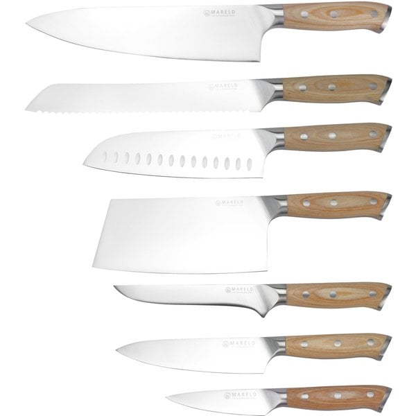 Knivsett med 7 kniver i europeisk tradisjon