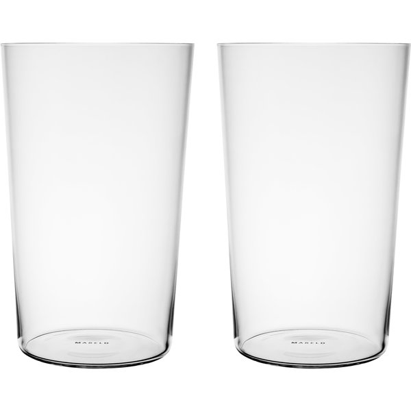 Tunt ölglas 50 cl, 2 st, kristallglas