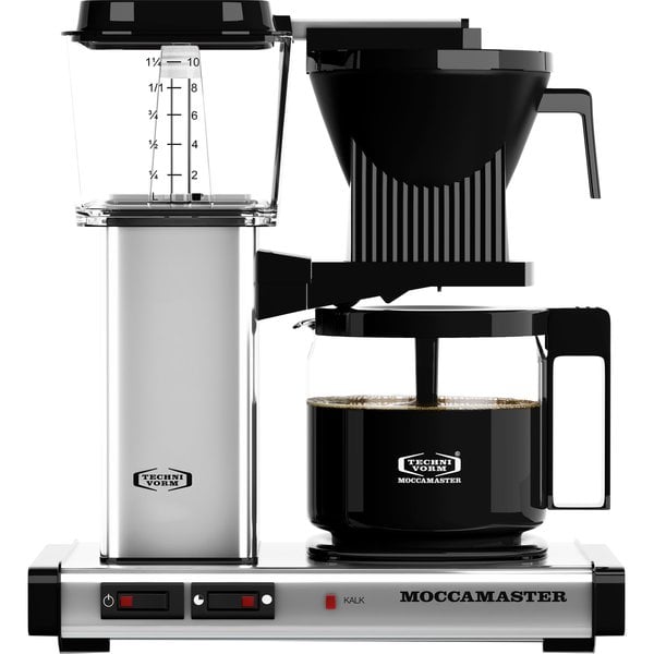 Automatic S Kaffemaskine, Poleret Sølv