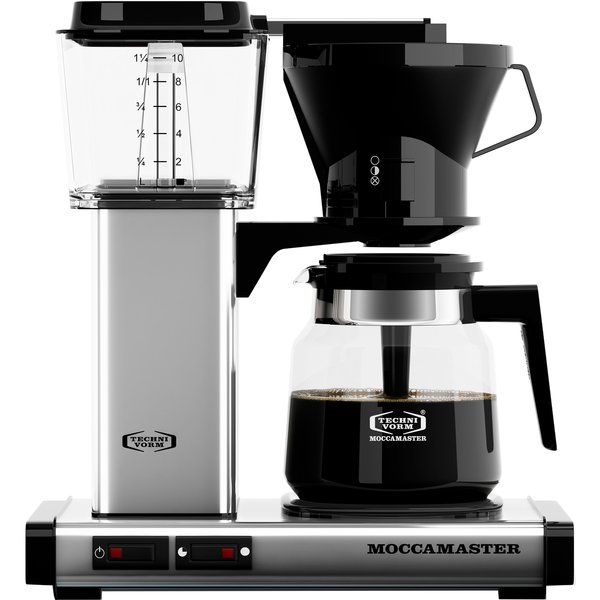 Manual Kaffemaskine, Poleret Sølv