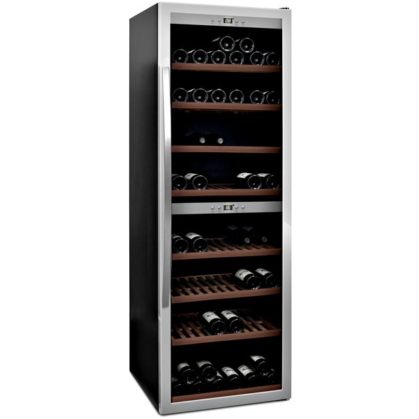 WineExpert 180 vinkøleskab, rustfrit stål