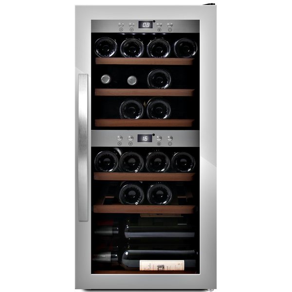 WineExpert 24 vinkøleskab, rustfrit stål