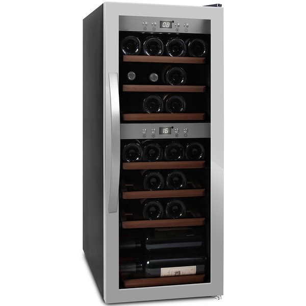 WineExpert 38 vinkøleskab, rustfrit stål