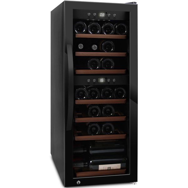 WineExpert 38 vinkøleskab, sort