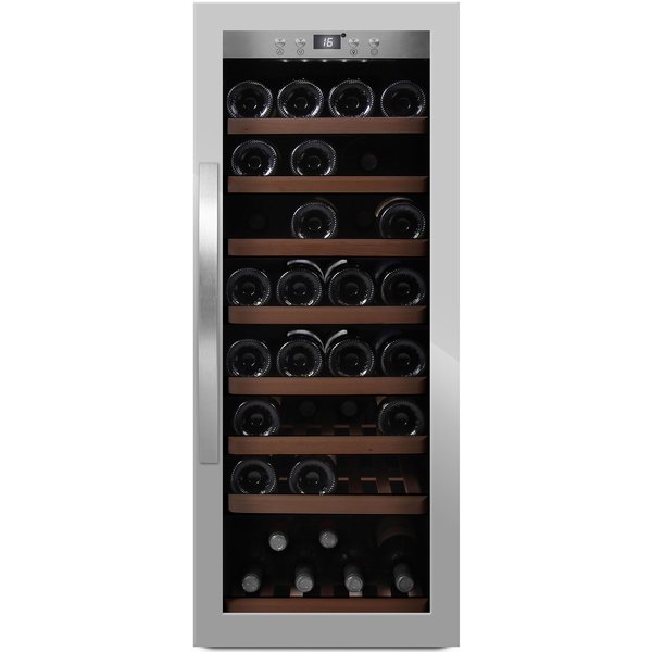 WineExpert 43 vinkøleskab, rustfrit stål