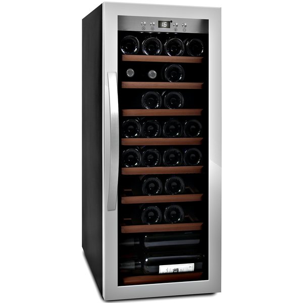 WineExpert 43 vinkøleskab, rustfrit stål
