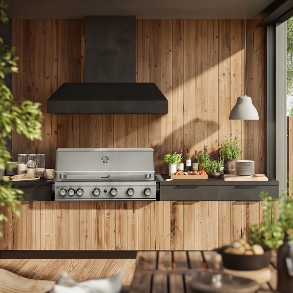 Inbyggnadsgrill för gas Jewel 6 built-in