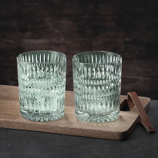 Ethno tumblerglass 30,4 cl, mint, 2 stk