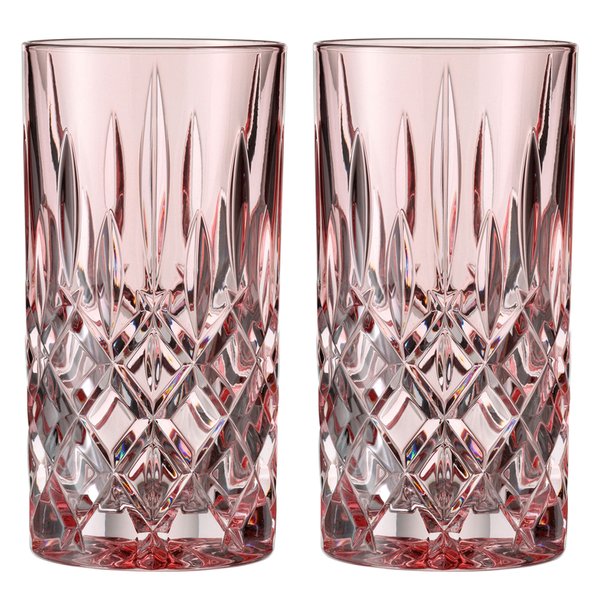 Noblesse longdrinkglass, rosé, 2 stk