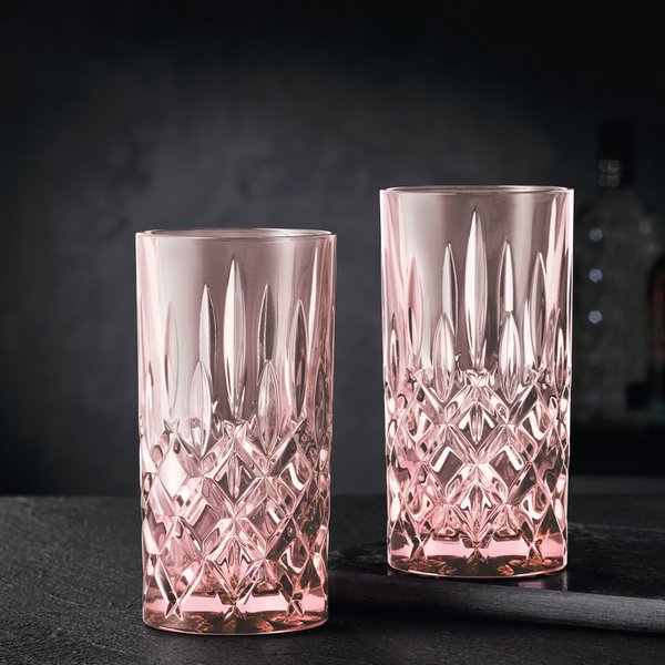 Noblesse longdrinkglass, rosé, 2 stk