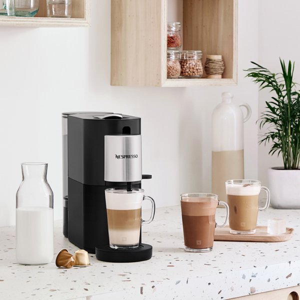 Bestil Atelier kaffemaskine, liter, sort fra Nespresso