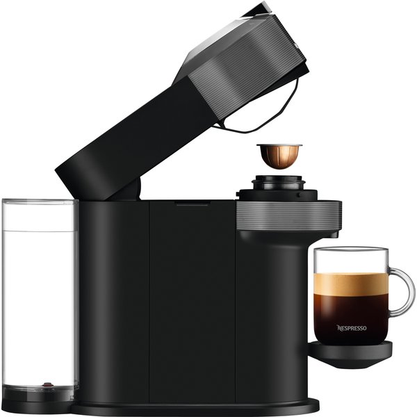 Vertuo Next Value Pack kaffemaskine og mælkeskummer, grå