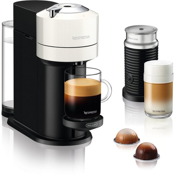 Styre mikrobølgeovn Lada Vertuo Next Value Pack kaffemaskine og mælkeskummer, hvid fra Nespresso