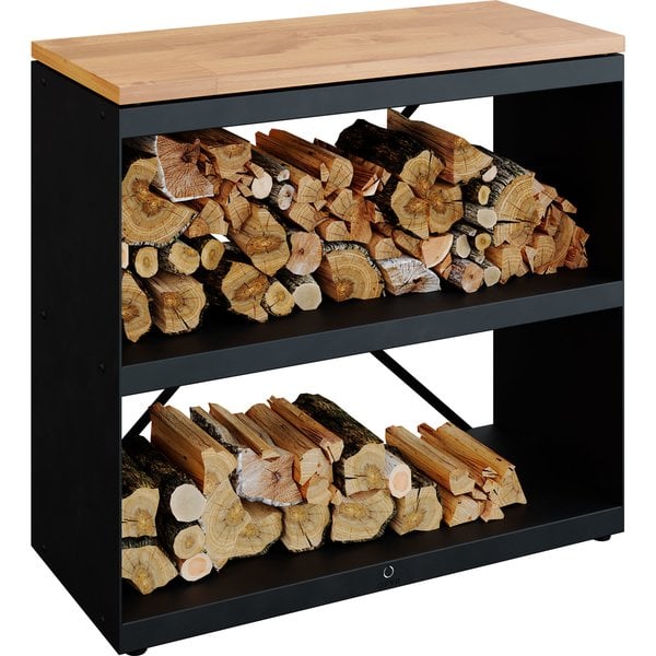 Wood Storage Dressoir Black