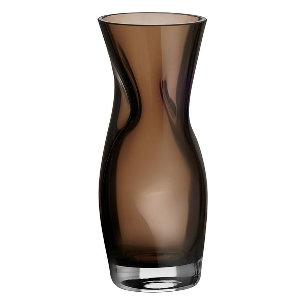 Squeeze vase 23 cm, smokey brown