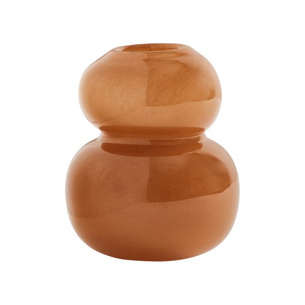 Lasi vase 12,5 cm, nutmeg