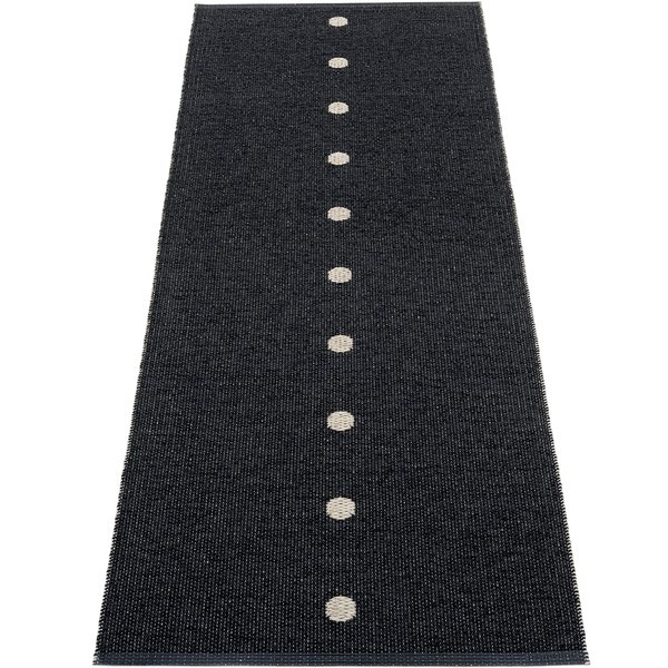 Gulvteppe Peg, 70 x 200 cm, black/linen