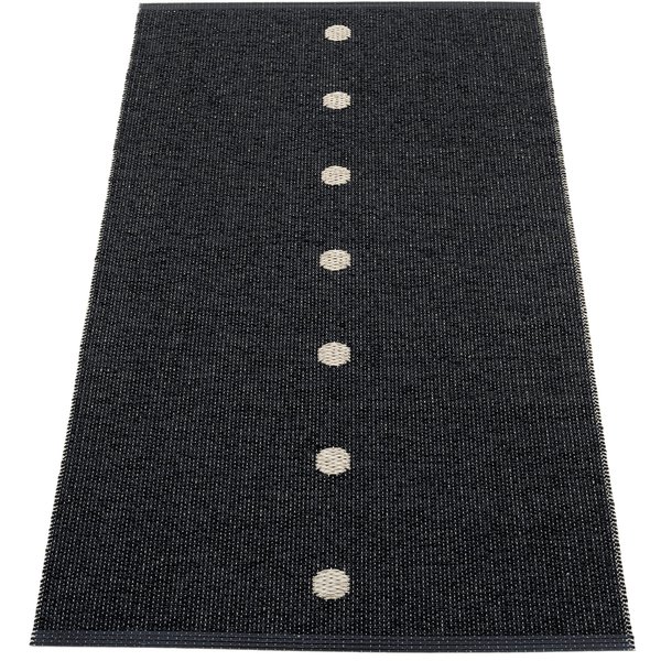 Gulvteppe Peg, 70 x 140 cm, black/linen