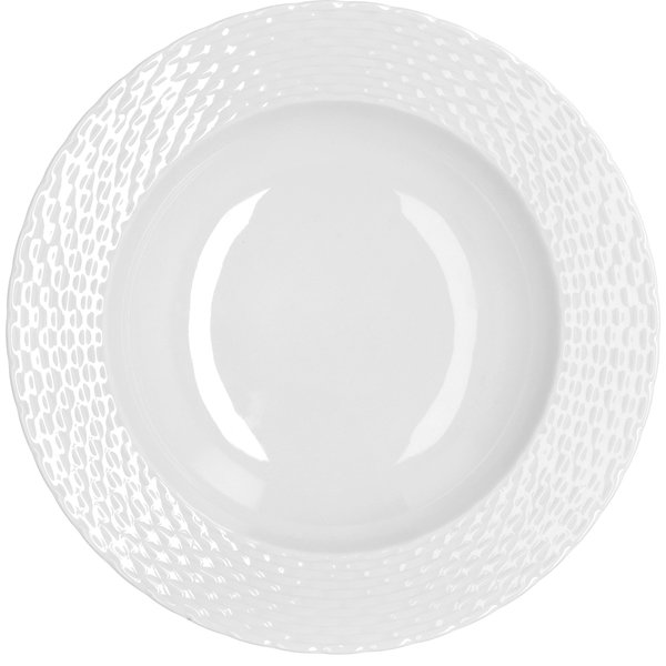 Basket skål 23 cm, 60 cl, vit