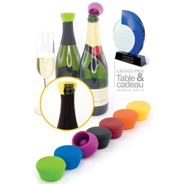 Champagnestoppers Silikone 2-pack