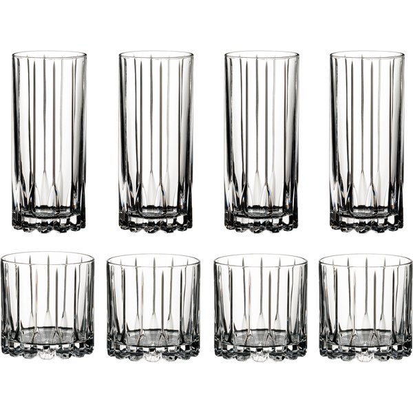 Drink specific rocks & highball glas, 8-pack