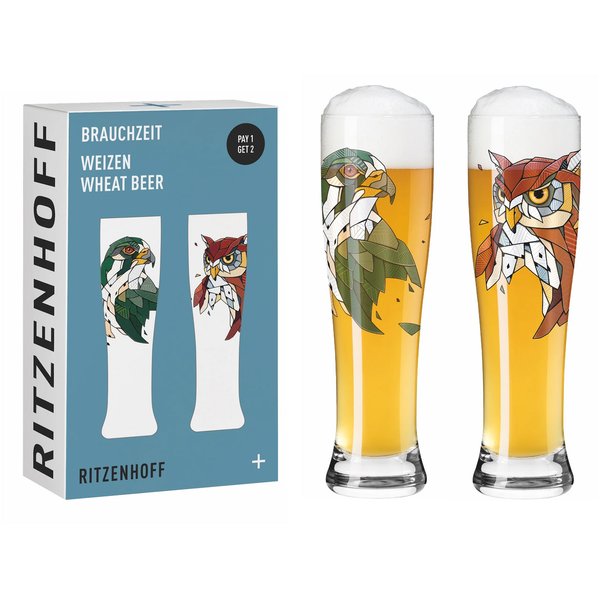 Brauchzeit Hvete ølglass, 2 stk