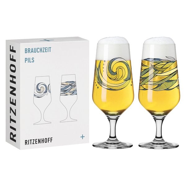 Brauchzeit pilsnerglass, 2 stk, #3&4