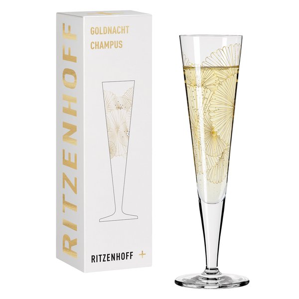 Goldnacht champagneglass, NO:10