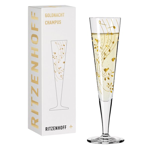 Goldnacht champagneglass, NO:2