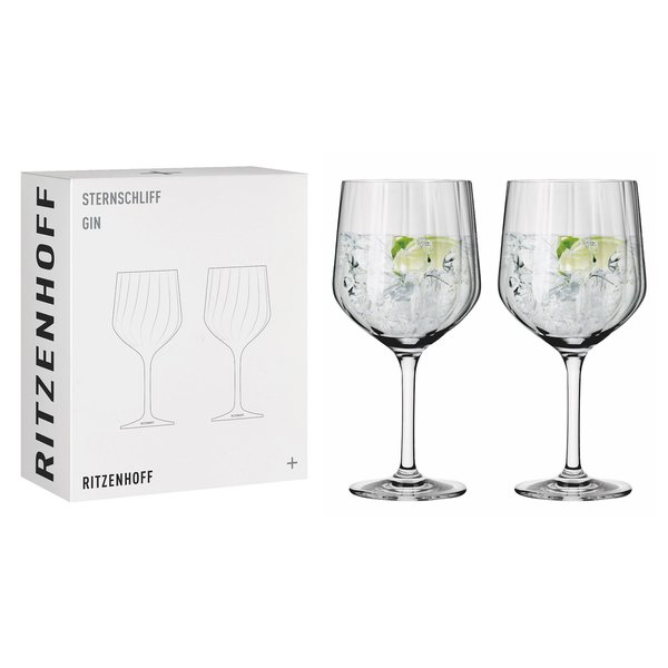 Sternschliff Gin & Tonic glass, 2 stk