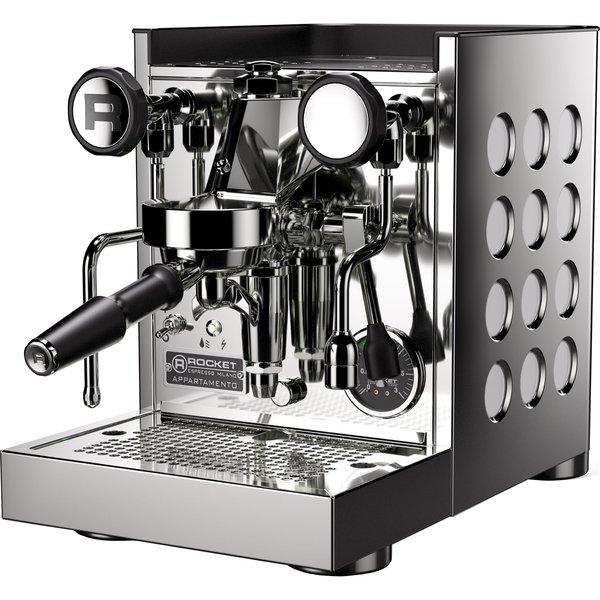 Appartamento TCA espressomaskin, krom/vit