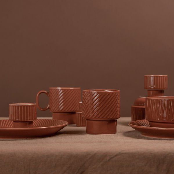 Coffee & More kaffekrus 2-pack, terracotta