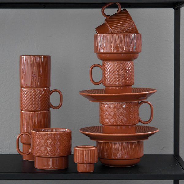 Coffee & More kaffekrus 2-pack, terracotta